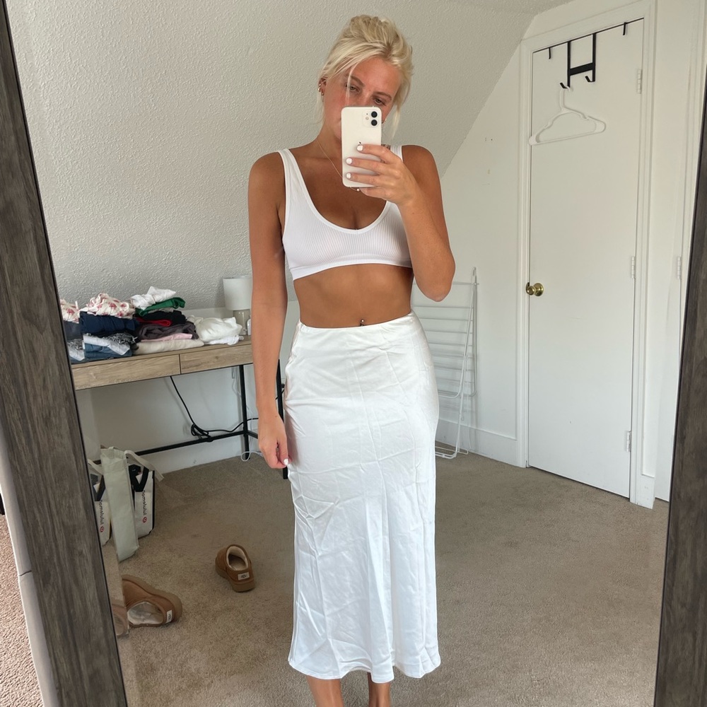Rinces Polly Silk Midi skirt